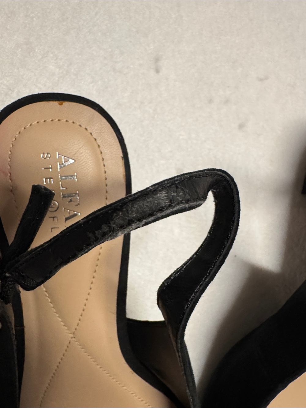 Alfani Black Pointed Slingback Loafers - Picture 6 of 7